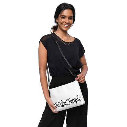 Crossbody Bag white "We The People"