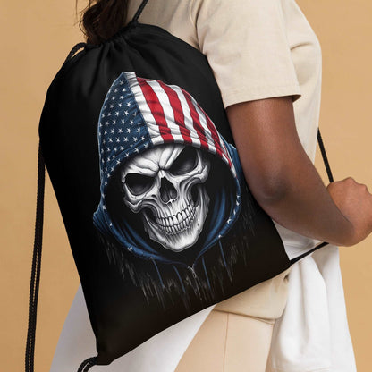 Drawstring bag "American Skull"