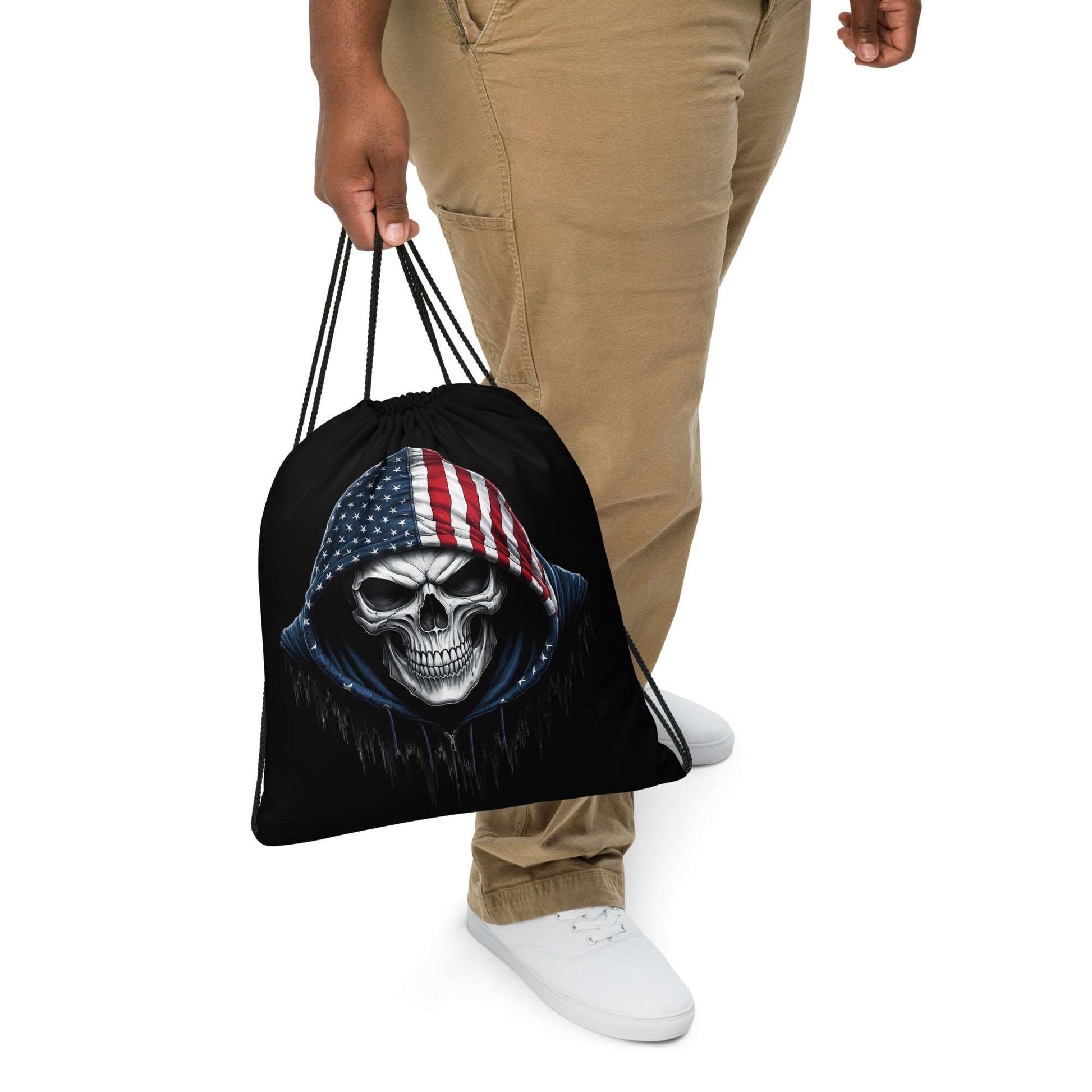 Drawstring bag "American Skull"