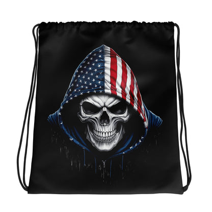 Drawstring bag "American Skull"