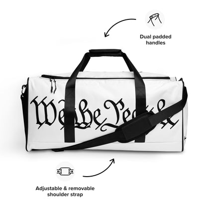 Duffel bag white "We The People"