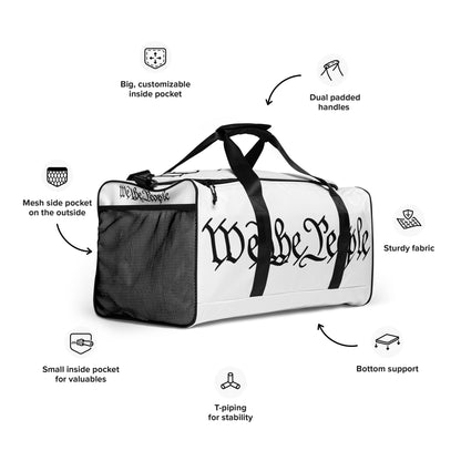 Duffel bag white "We The People"