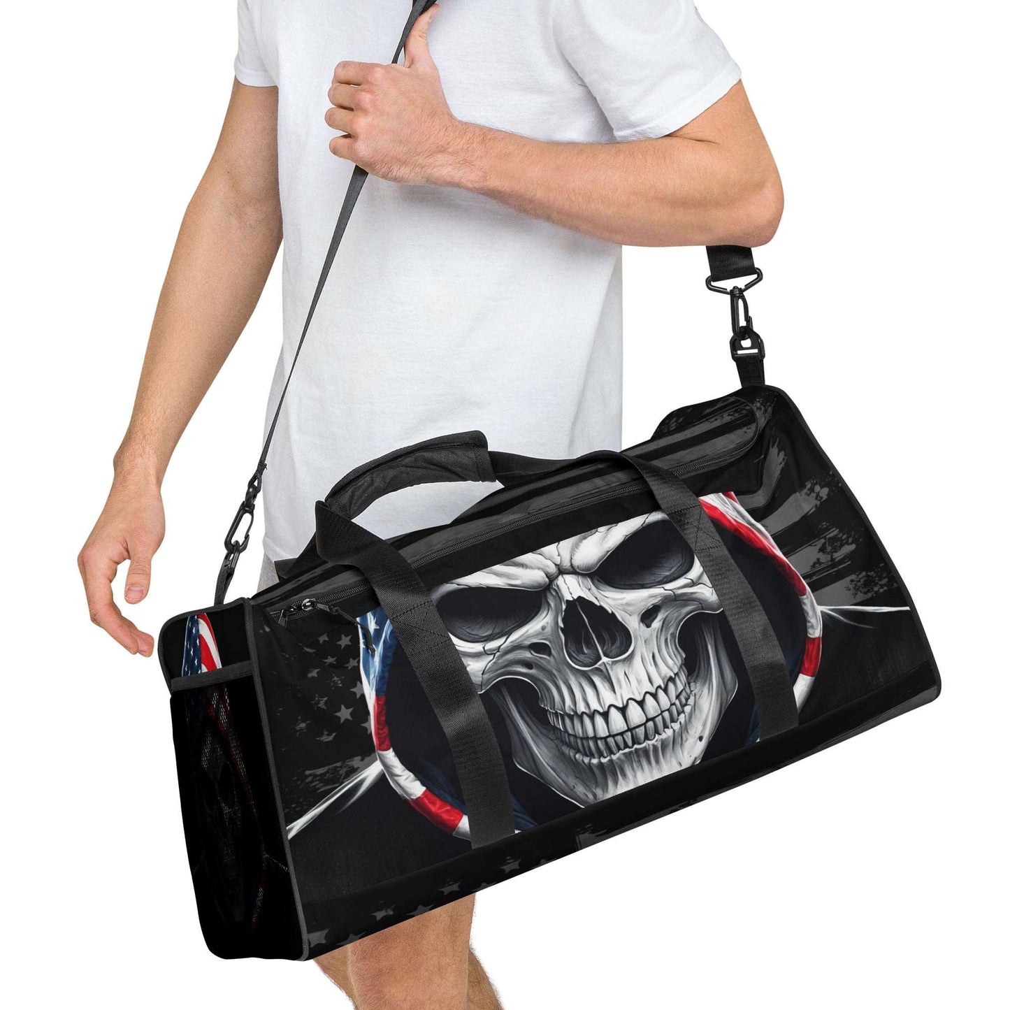 Duffle bag "USA Skull"