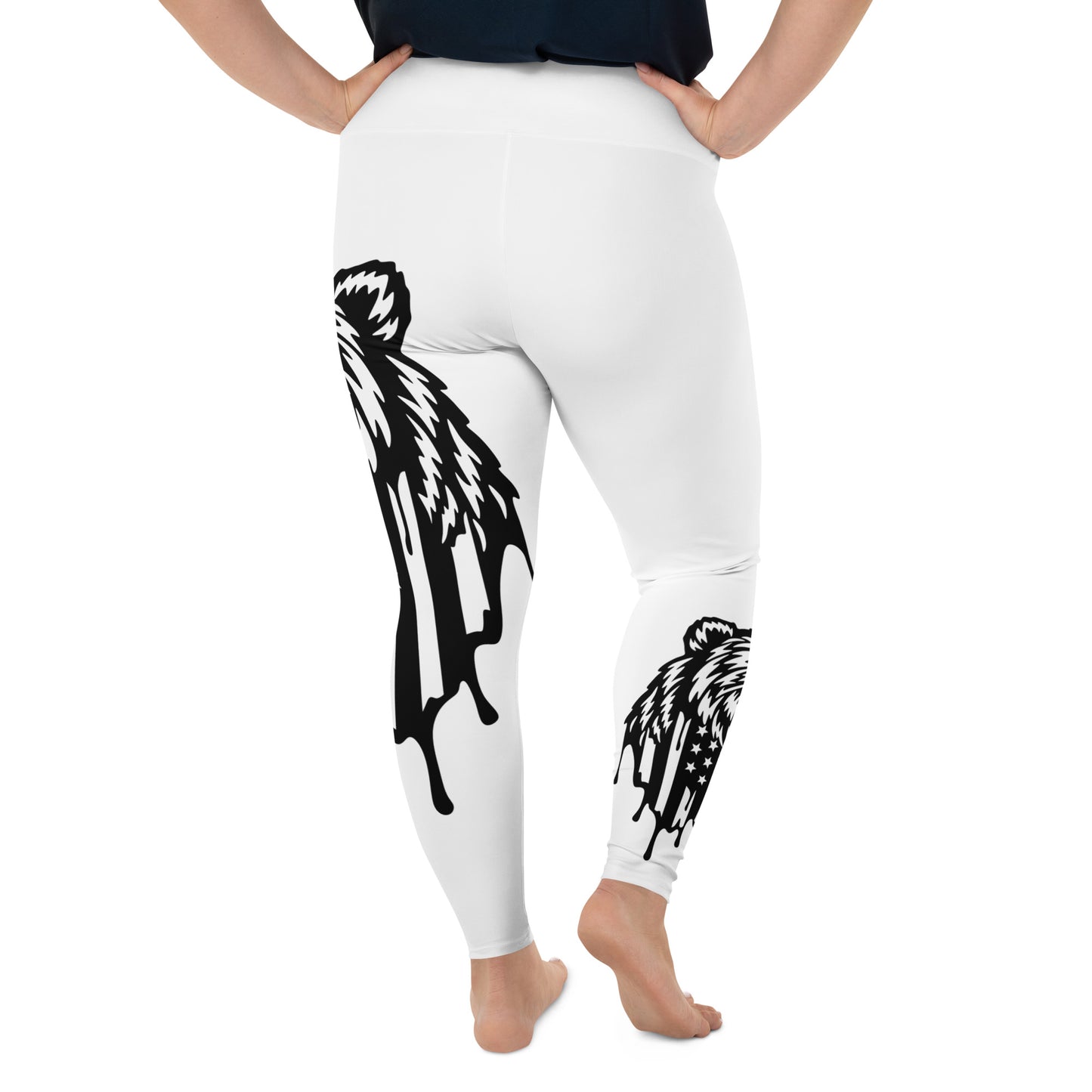 Patriotic Classic Yoga Leggings Women Plus Size "Grizzly" L210004