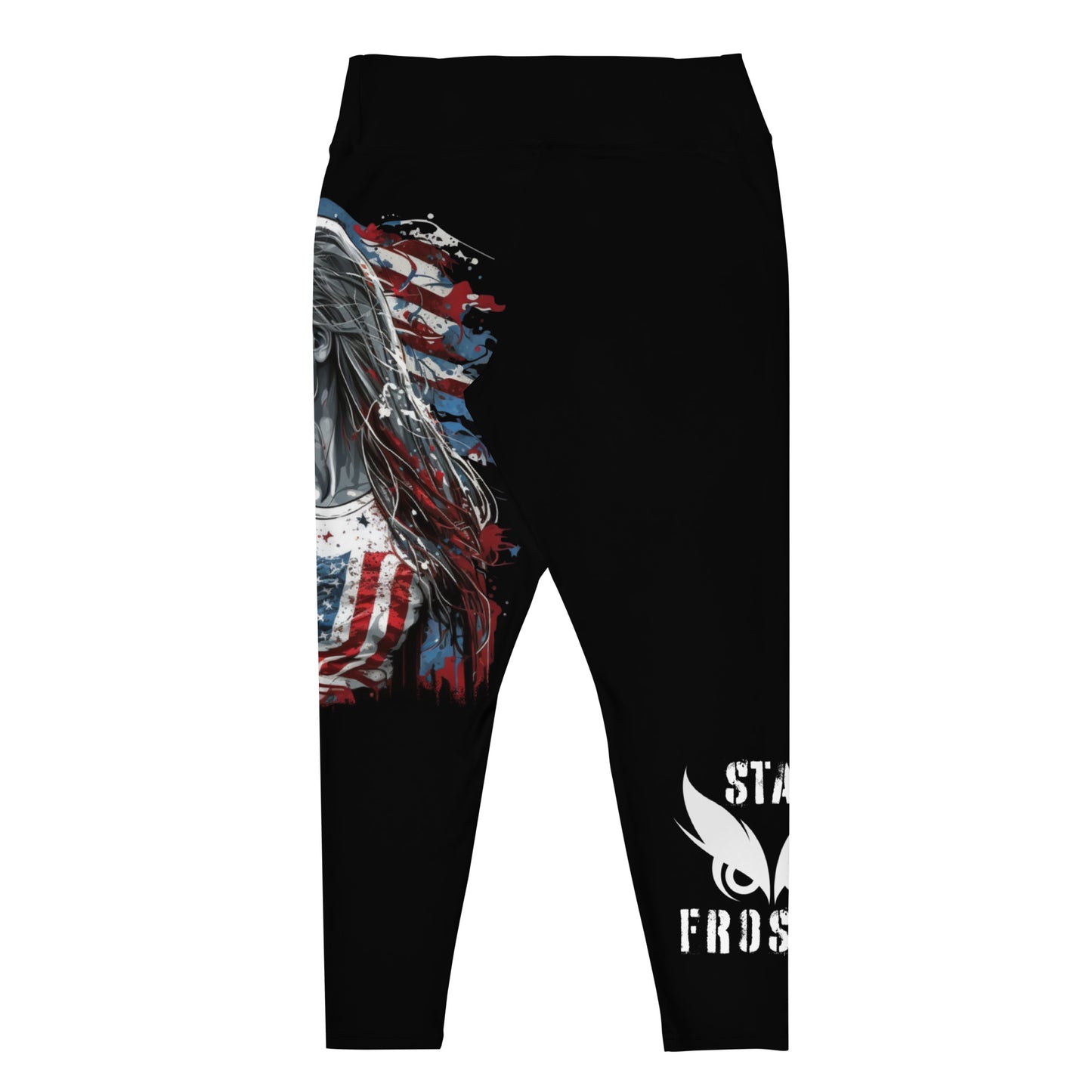 Patriotic Classic Yoga Leggings Women Plus Size "Stay Frosty Patriot Women" L210006