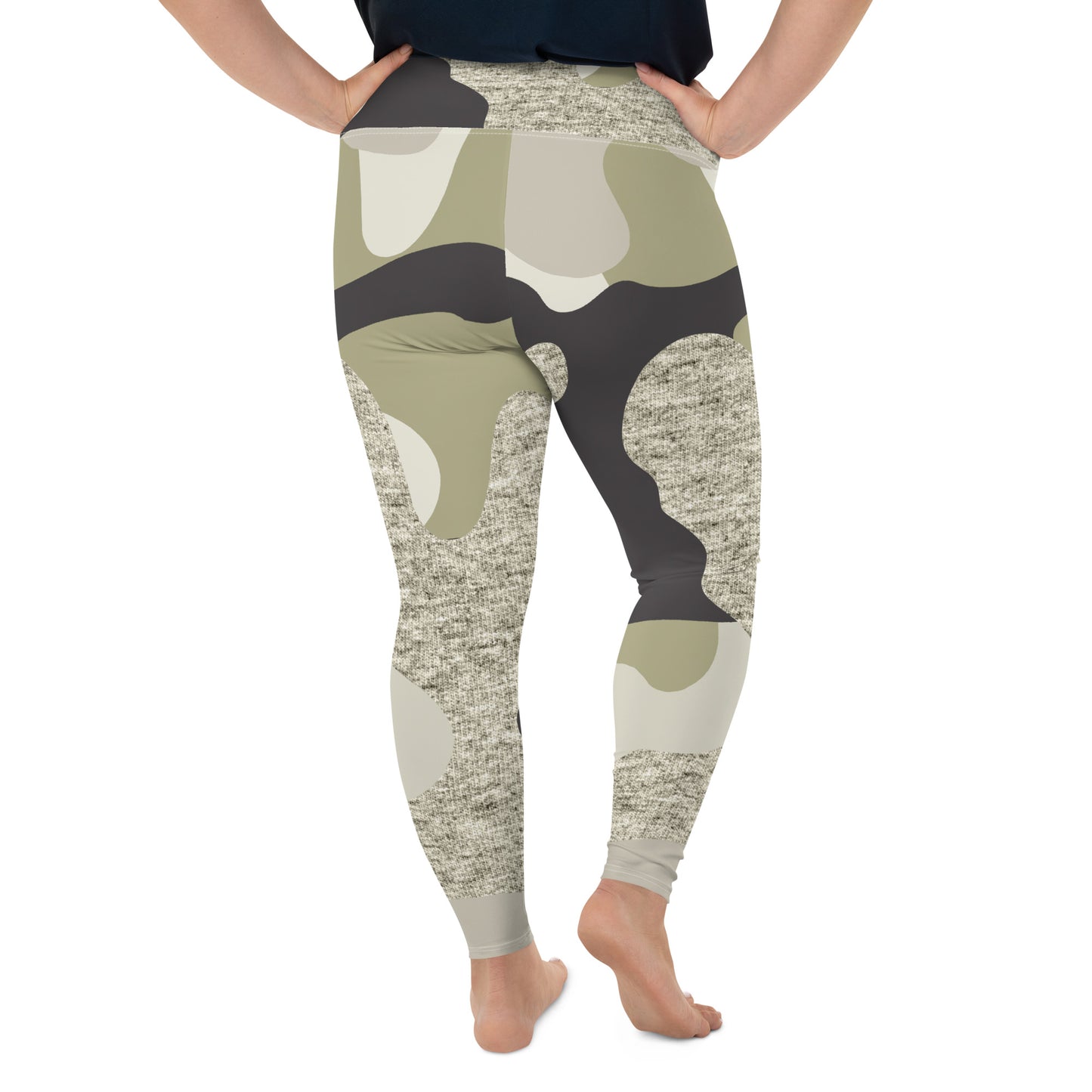 Patriotic Classic Yoga Leggings Women Plus Size "Camo Green" L210007