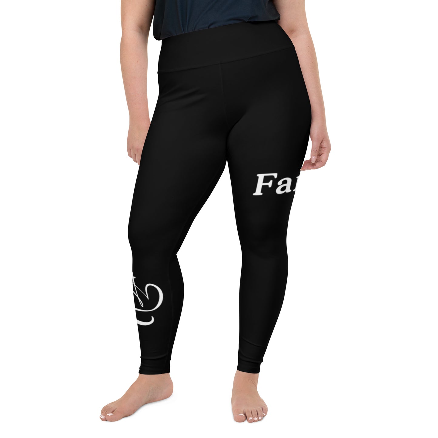 Patriotic Classic Yoga Leggings Women Plus Size "Faith Family Freedom" L210002