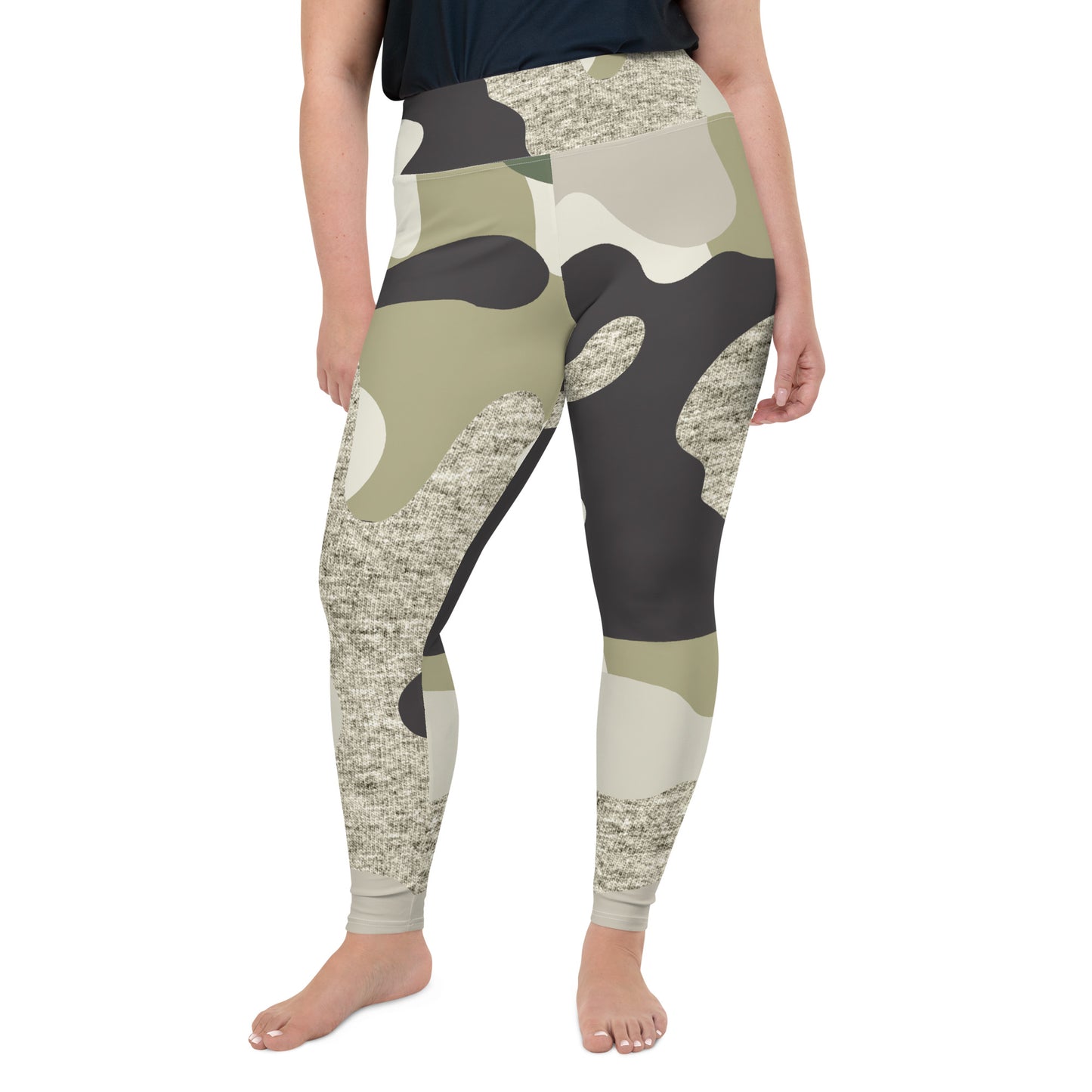 Patriotic Classic Yoga Leggings Women Plus Size "Camo Green" L210007