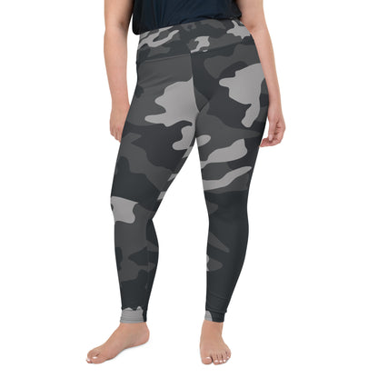 Patriotic Classic Yoga Leggings Women Plus Size "Camo Grey" L210008