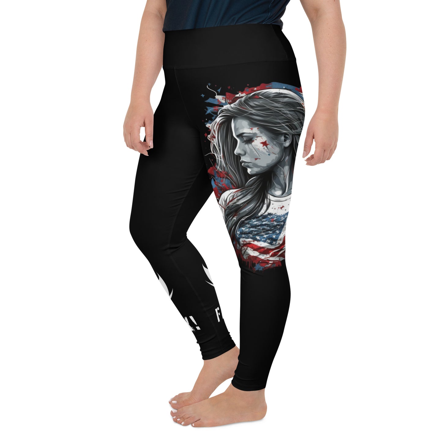 Patriotic Classic Yoga Leggings Women Plus Size "Stay Frosty Patriot Women" L210006