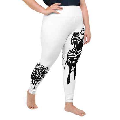 Patriotic Classic Yoga Leggings Women Plus Size "Grizzly" L210004