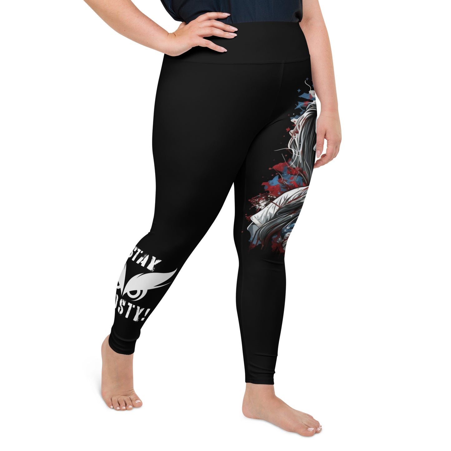 Patriotic Classic Yoga Leggings Women Plus Size "Stay Frosty Patriot Women" L210006