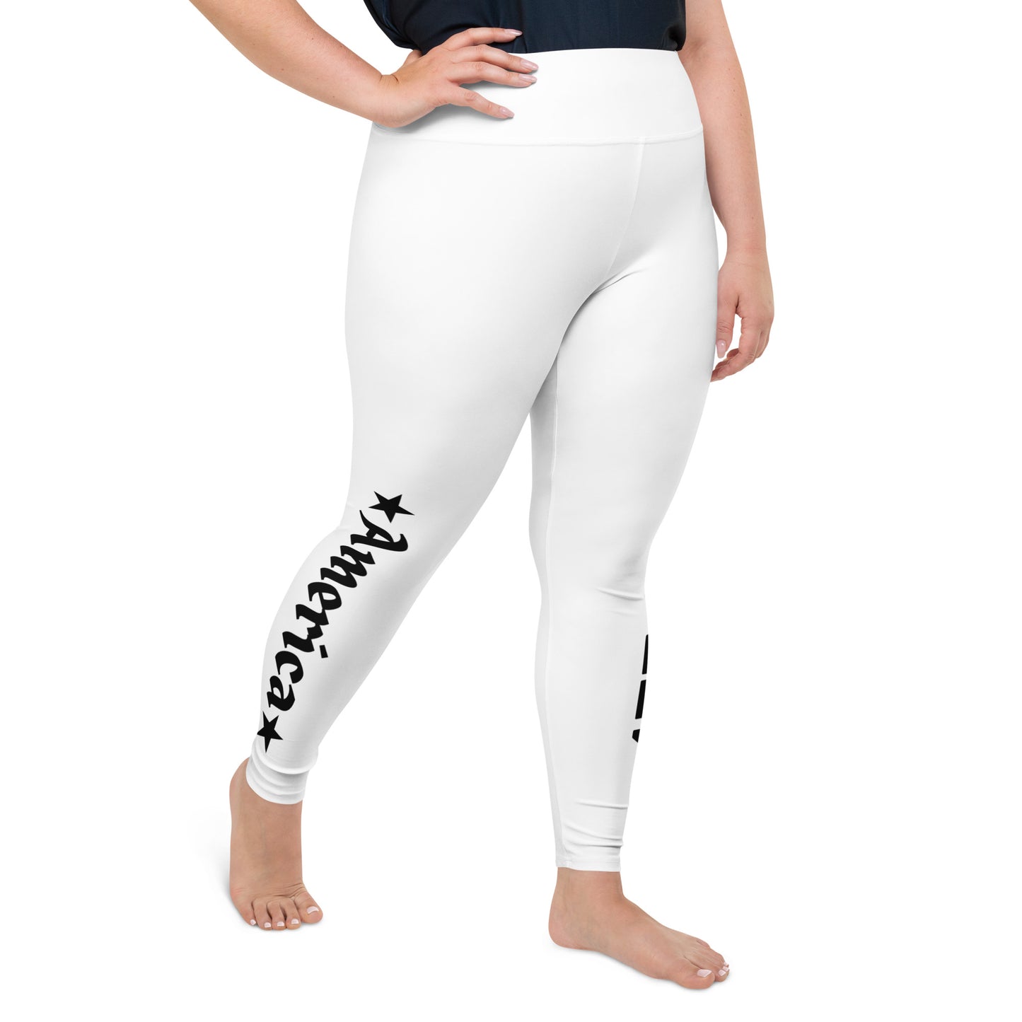 Patriotic Classic Yoga Leggings Women Plus Size "America 1776" L210009