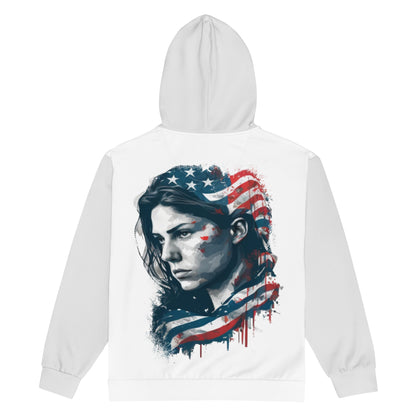 Patriotic Zip-Hoodie Women "Mama" J200006