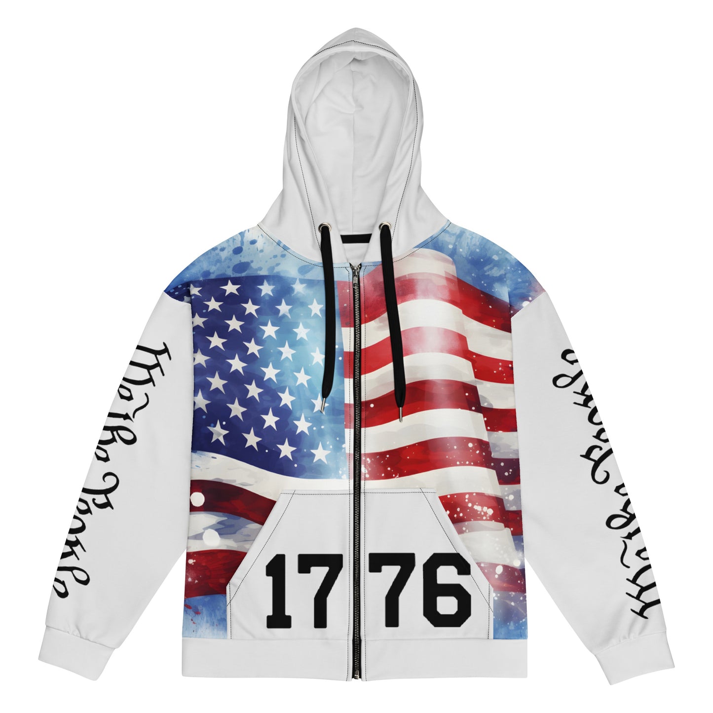 Patriotic Zip-Hoodie Men "We the People 1776" J100006