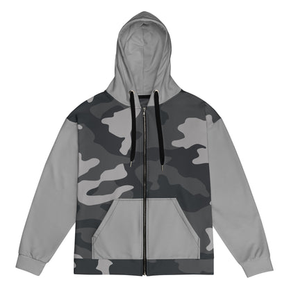 Patriotic Zip-Hoodie Men "Grey Camouflage" J100010