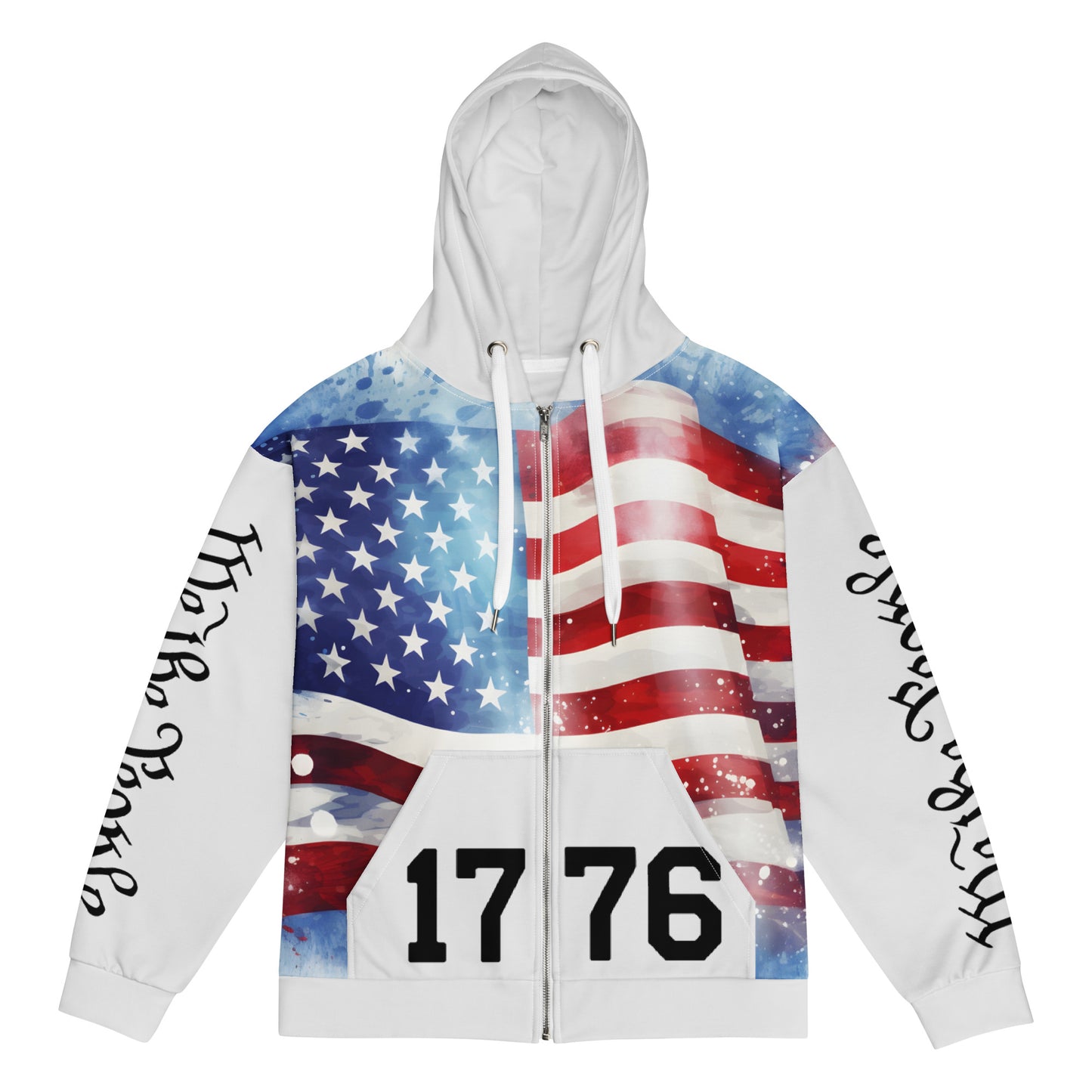 Patriotic Zip-Hoodie Men "We the People 1776" J100006