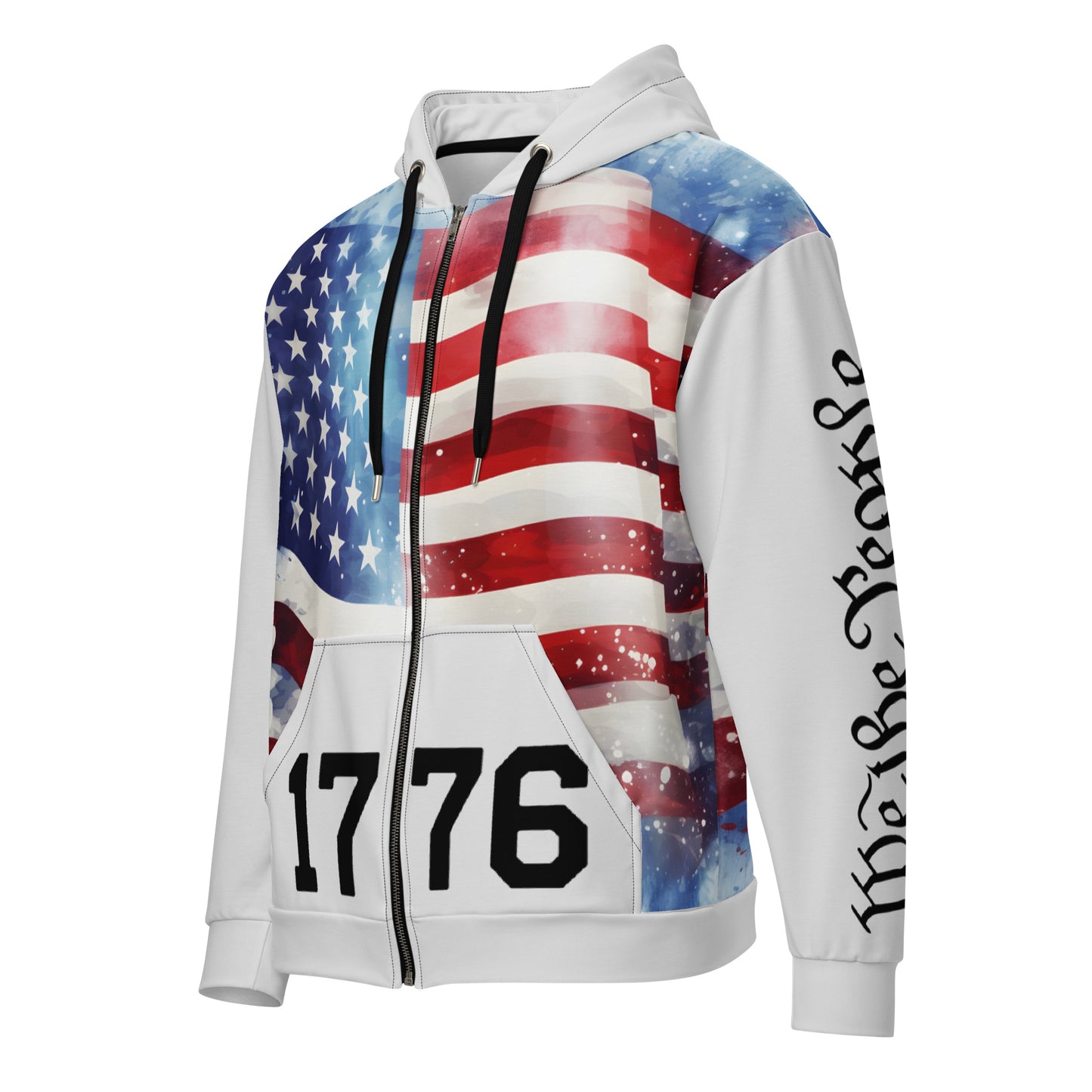 Patriotic Zip-Hoodie Men "We the People 1776" J100006