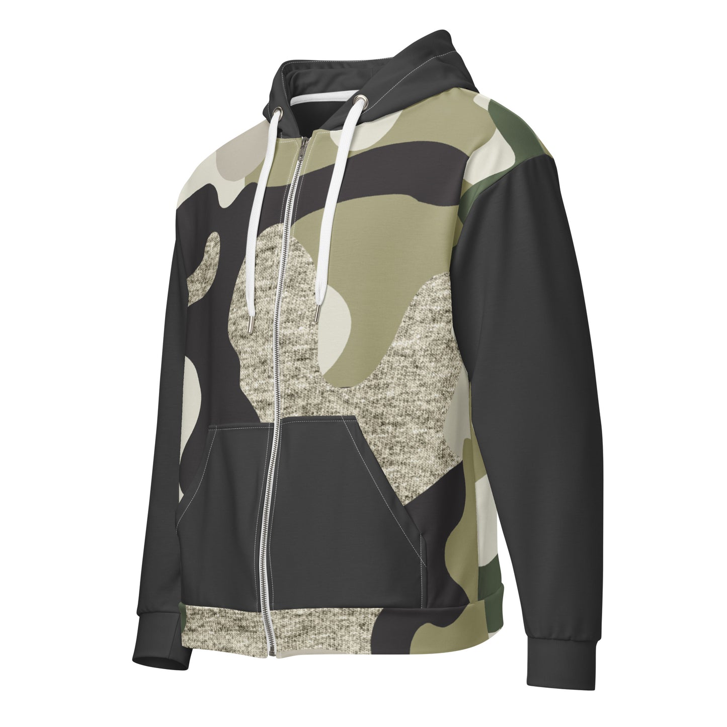 Patriotic Zip-Hoodie Women "Green Camouflage" J200008