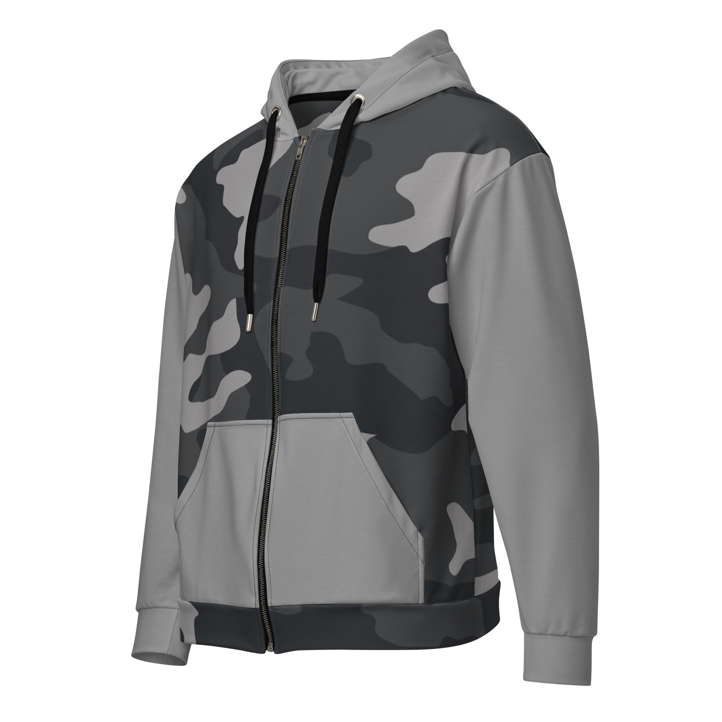 Patriotic Zip-Hoodie Women "Grey Camouflage" J200009