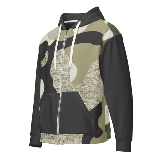 Patriotic Zip-Hoodie Men "Green Camouflage" J100009