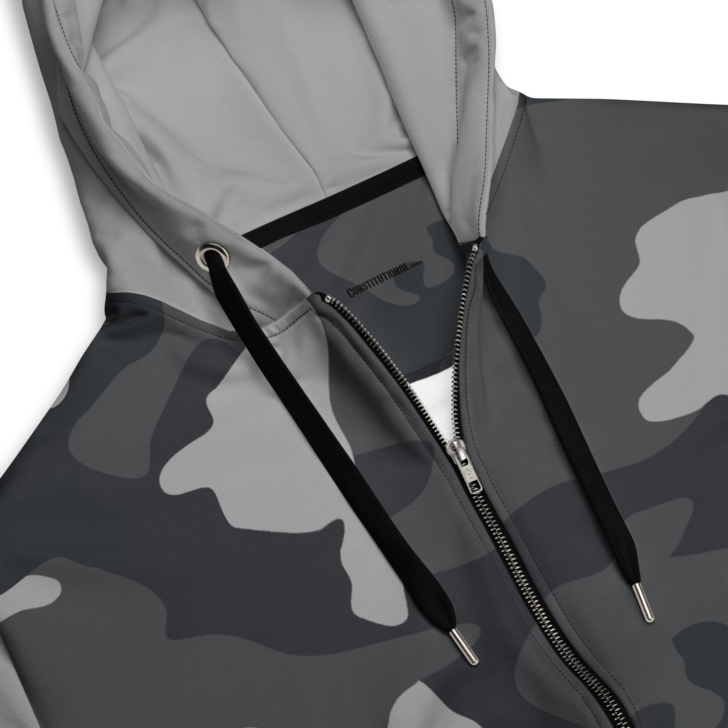 Patriotic Zip-Hoodie Men "Grey Camouflage" J100010