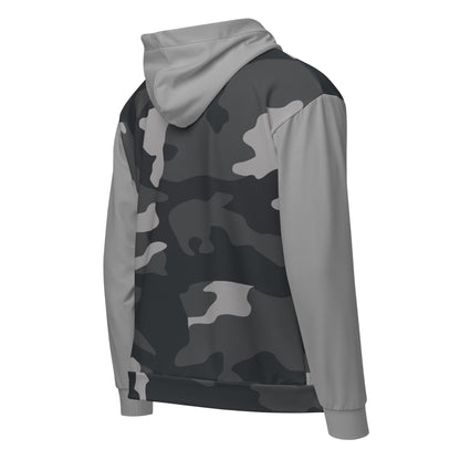 Patriotic Zip-Hoodie Women "Grey Camouflage" J200009