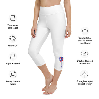 Patriotic Yoga Capri Leggings Women "Freedom" L200003