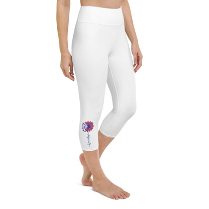 Patriotic Yoga Capri Leggings Women "Freedom" L200003