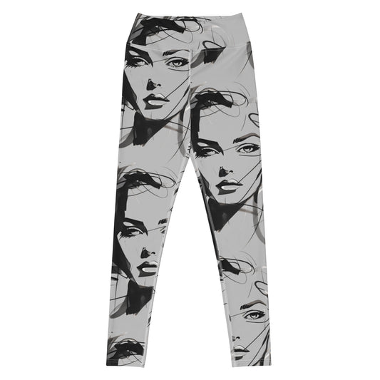 Patriotic Classic Yoga Leggings Women "Strong Women" L210005