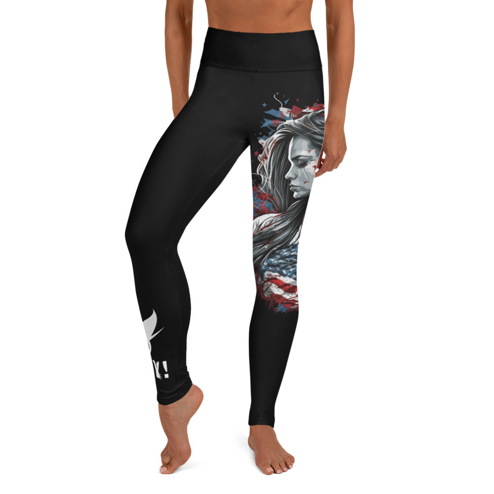 Patriotic Classic Yoga Leggings Women "Stay Frosty Patriot Women" L210006