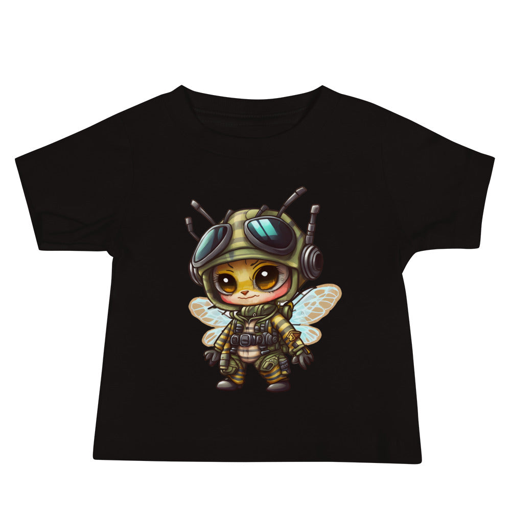 Patriotic Jersey T-Shirt for Baby's "Military Bee" T310016