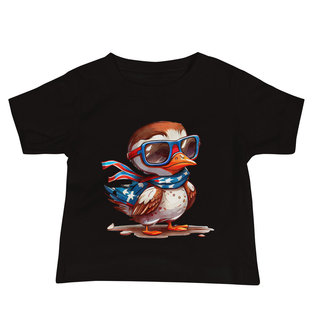 Patriotic Jersey T-Shirt for Baby's "Patriotic Duck" T310026