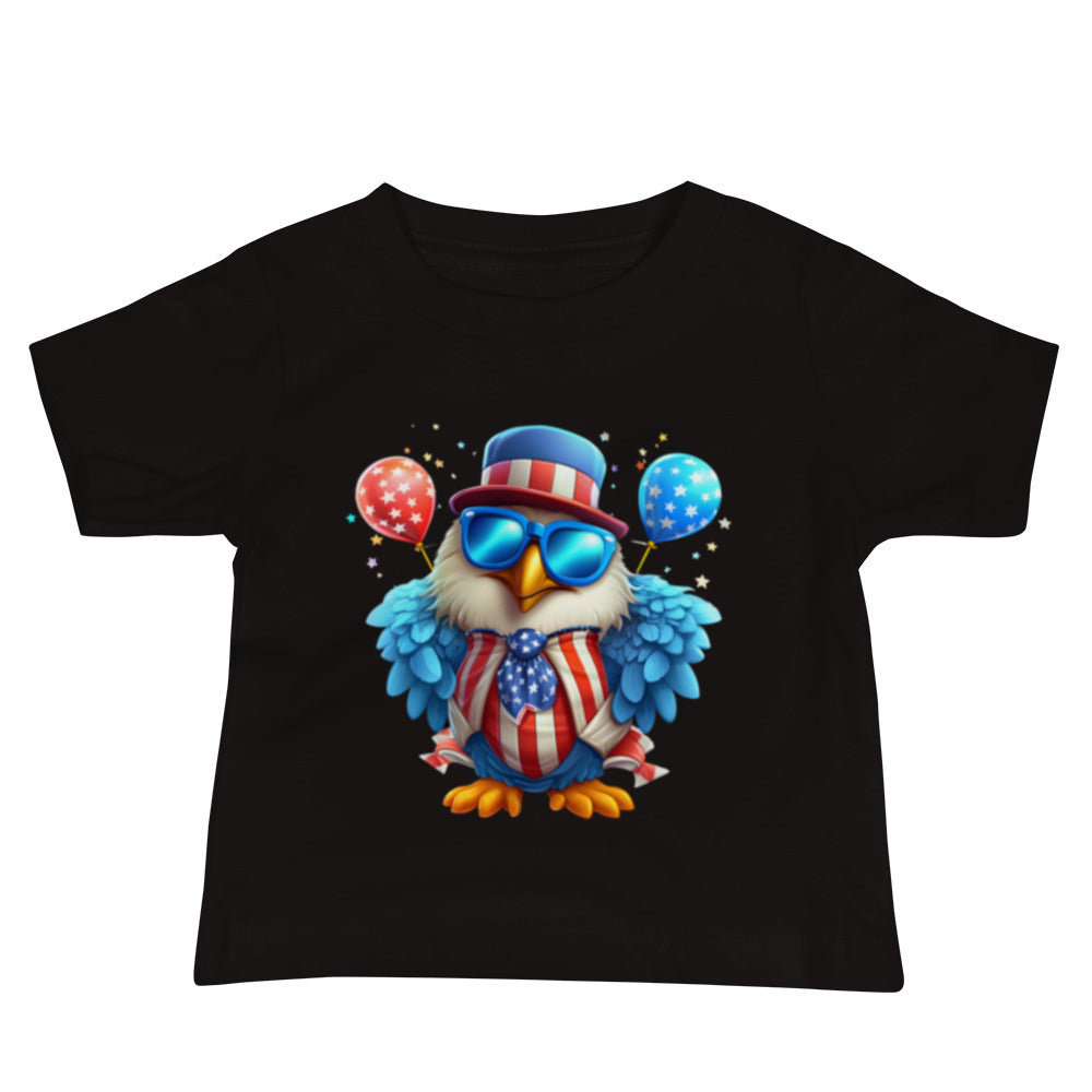 Patriotic Jersey T-Shirt for Baby's "Celebrating Eagle" T310030