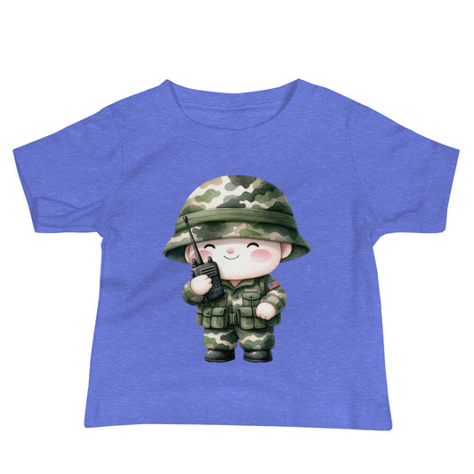 Patriotic Jersey T-Shirt for Baby's "Little Soldier" T310006