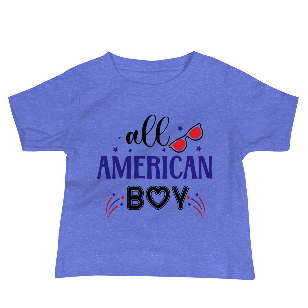 Patriotic Jersey T-Shirt for Baby's "All American Boy" T310015