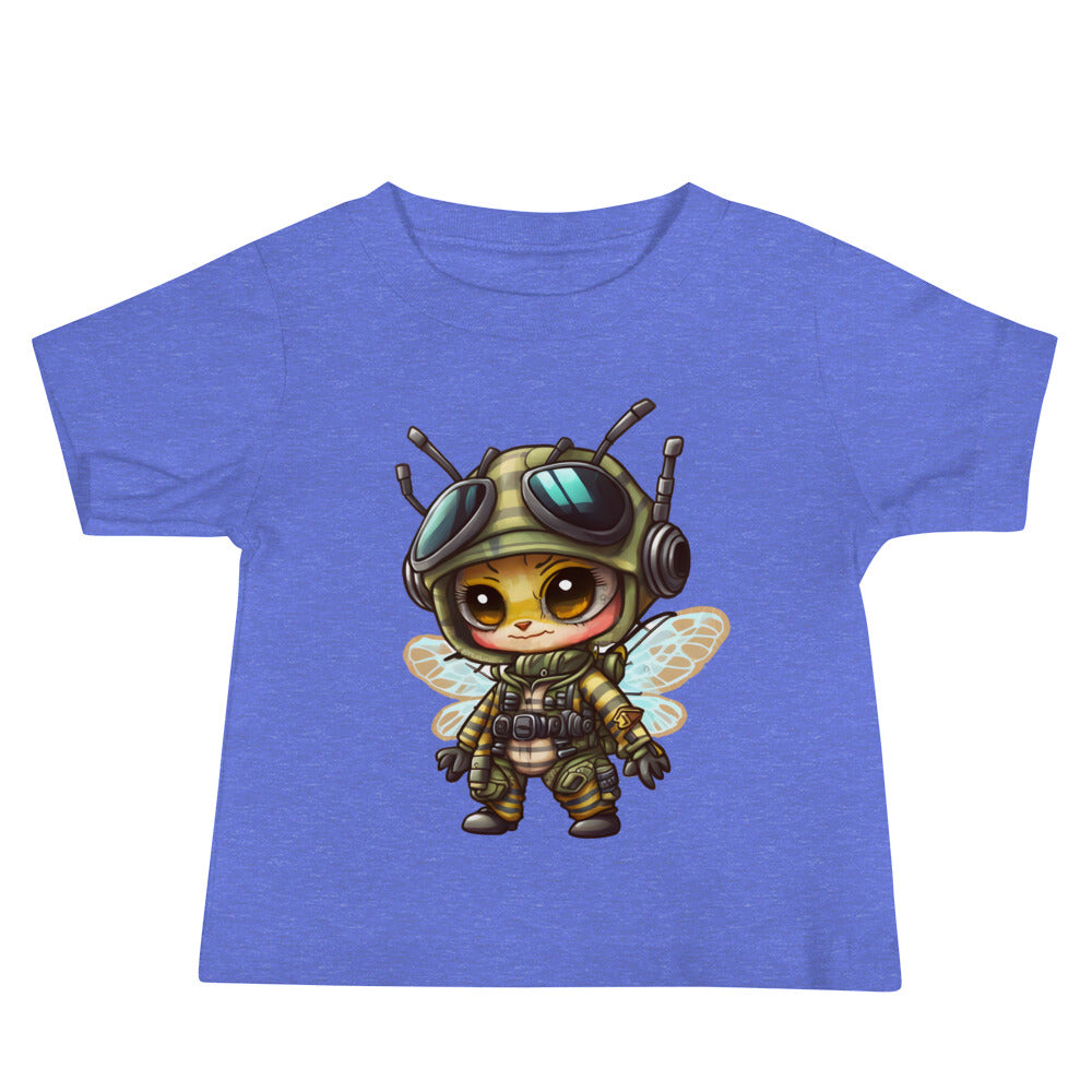 Patriotic Jersey T-Shirt for Baby's "Military Bee" T310016