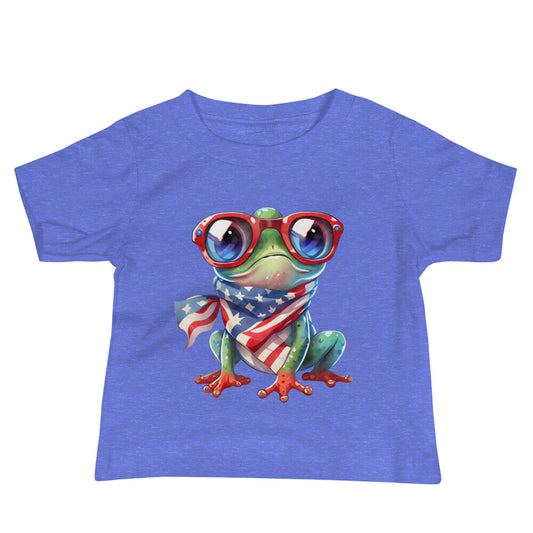 Patriotic Jersey T-Shirt for Baby's "Patriotic Frog" T310027