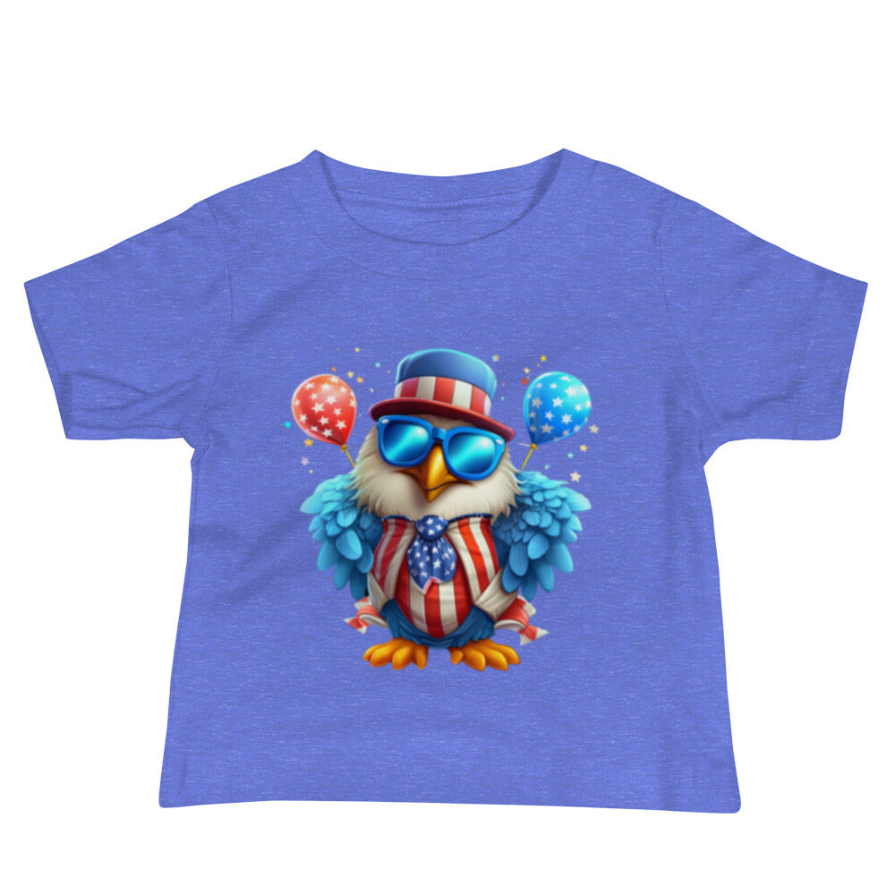 Patriotic Jersey T-Shirt for Baby's "Celebrating Eagle" T310030