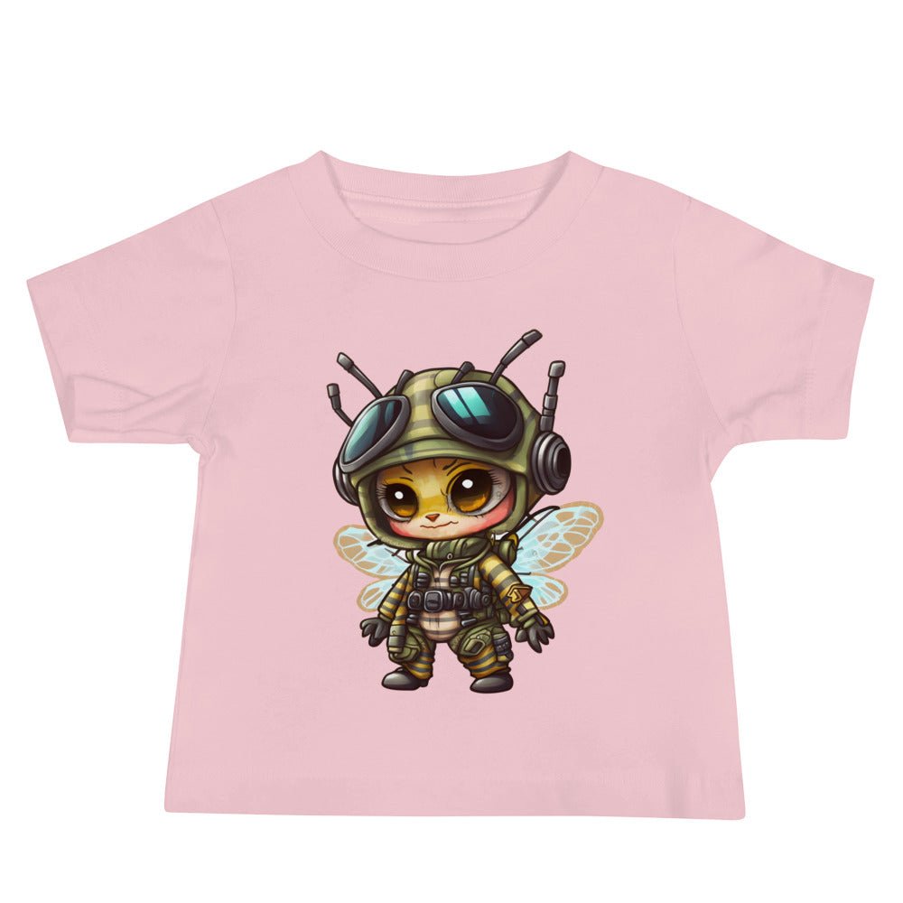 Patriotic Jersey T-Shirt for Baby's "Military Bee" T310016