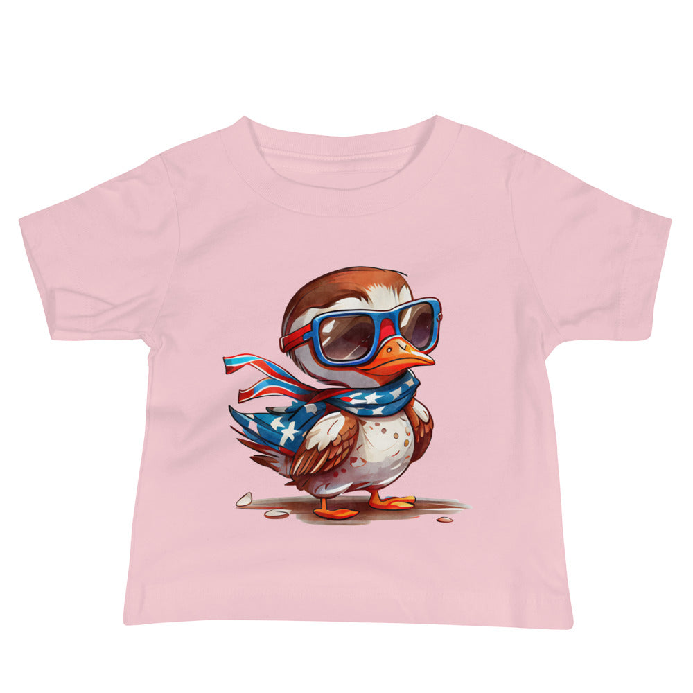 Patriotic Jersey T-Shirt for Baby's "Patriotic Duck" T310026