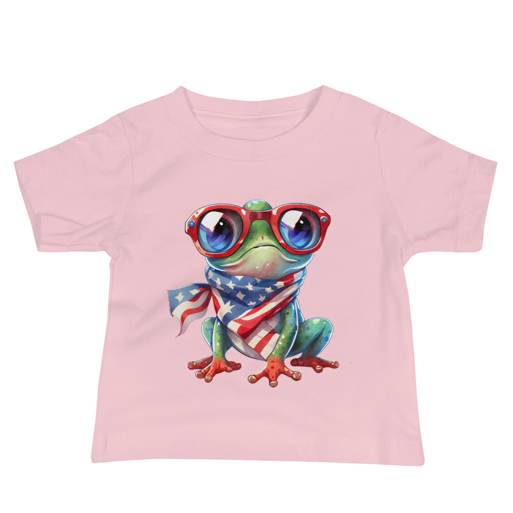 Patriotic Jersey T-Shirt for Baby's "Patriotic Frog" T310027