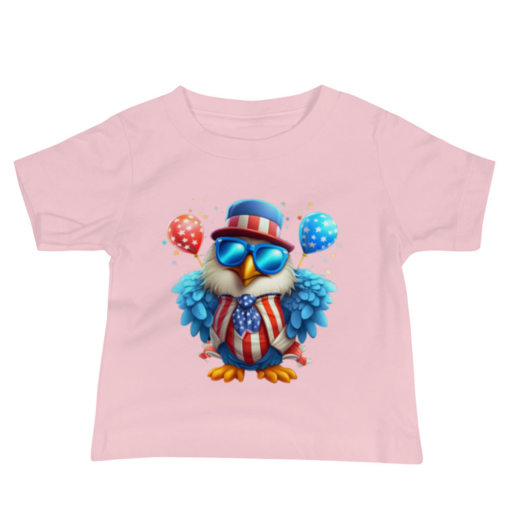 Patriotic Jersey T-Shirt for Baby's "Celebrating Eagle" T310030