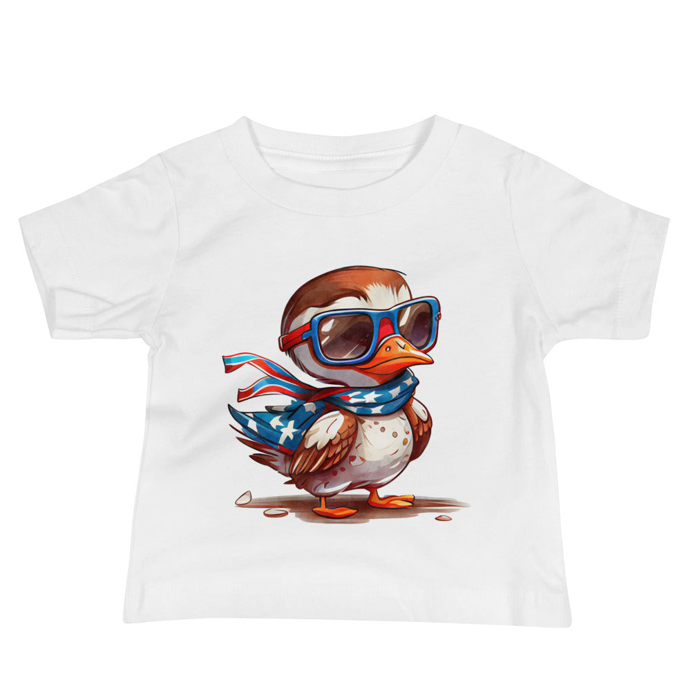 Patriotic Jersey T-Shirt for Baby's "Patriotic Duck" T310026