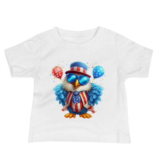 Patriotic Jersey T-Shirt for Baby's "Celebrating Eagle" T310030