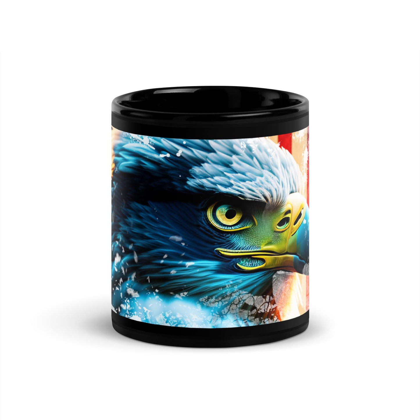 Ceramic Mug Black "American Eagle"