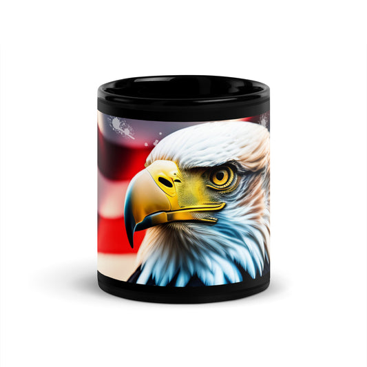 Ceramic Mug Black "American Eagle"