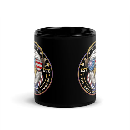 Ceramic Mug Black "Eagle Emblem"