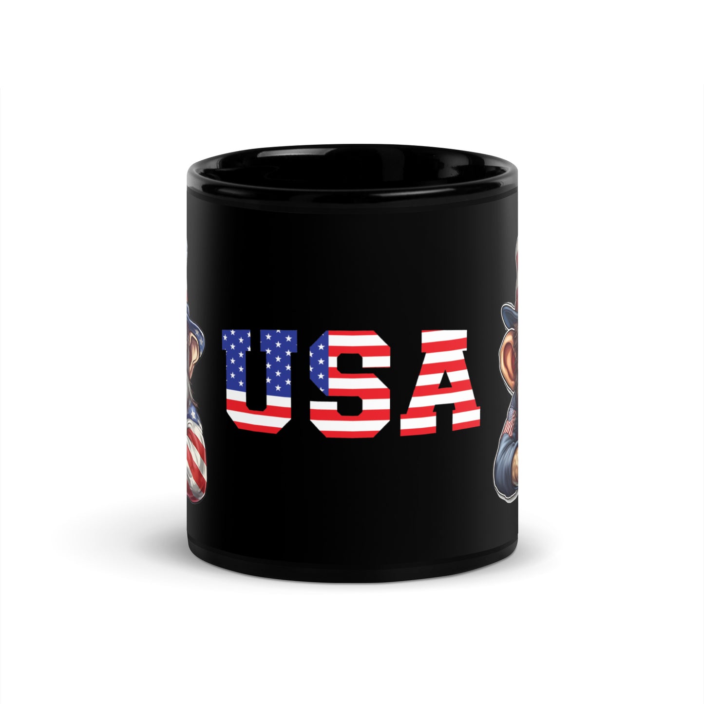 Ceramic Mug Black "USA - Ape's"