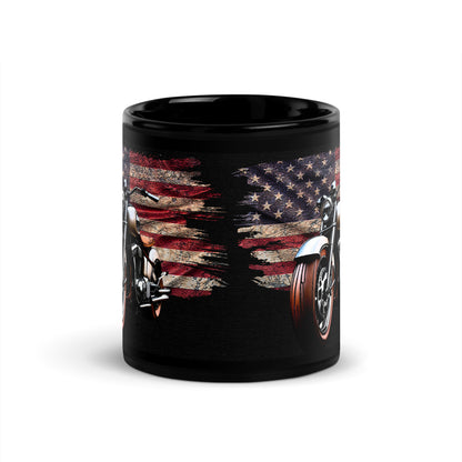 Ceramic Mug Black "American Biker"